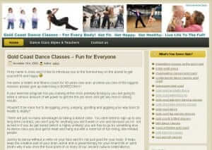 Business Websites Gold Coast Sample Site - Dance Classes